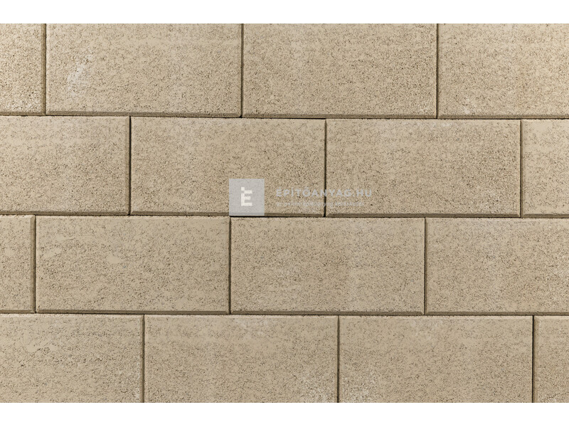 Leier Modern kerítéskő félkő natúr, beige 20x20x20 cm
