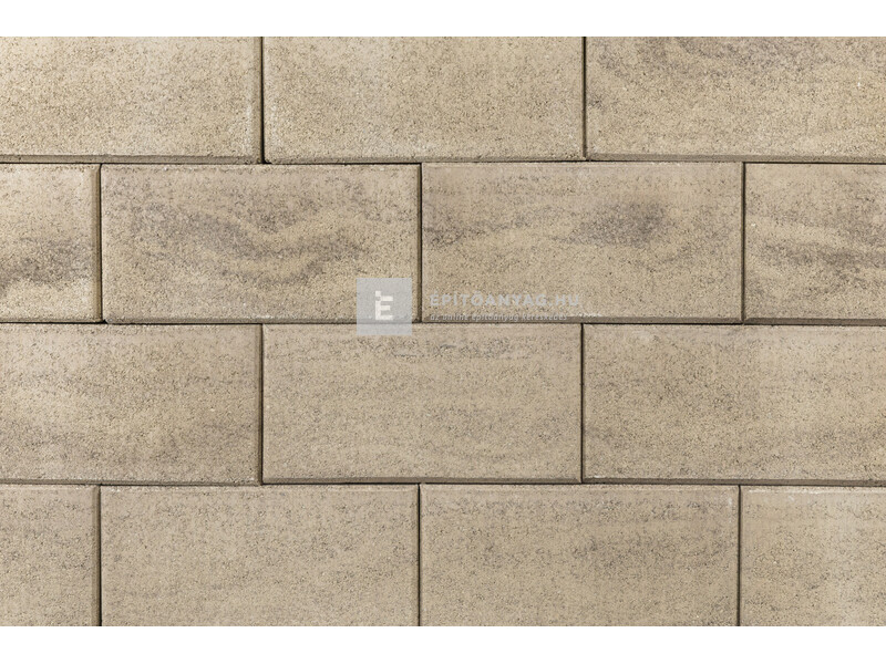 Leier Modern kerítéskő normálkő natúr, satírozott beige-barna 20x40x20 cm