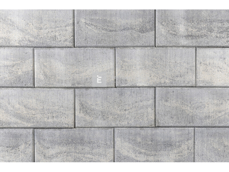 Leier Modern kerítés sarokelem natúr, satírozott jégszürke 20x40x20 cm