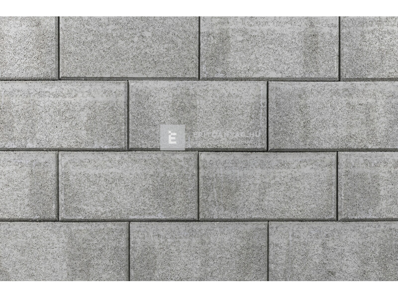Leier Modern kerítéskő félkő natúr, agyagszürke 20x20x20 cm
