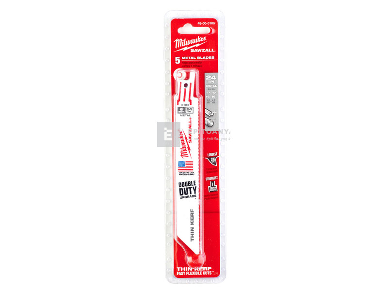 Milwaukee szablyafűrészlapok 150/1 mm Bimetál, Co 5 db