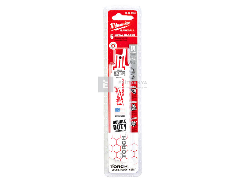 Milwaukee szablyafűrészlapok 150/1,4 mm Bimetál, Co 5 db