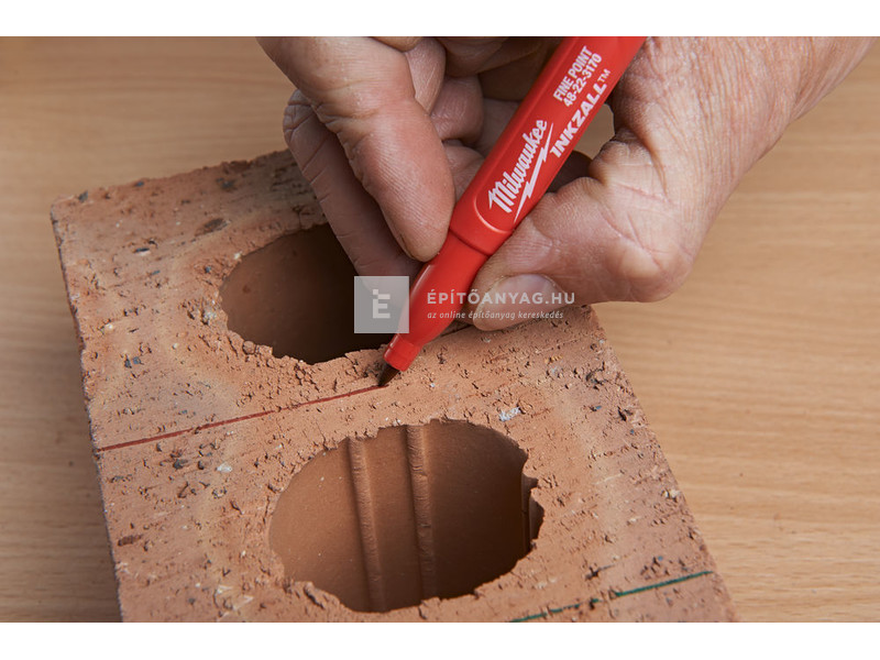 Milwaukee Inkzall jelölő filc vékony tartós hegyű (4 darabos kiszerelés, kék, piros, zöld és feke