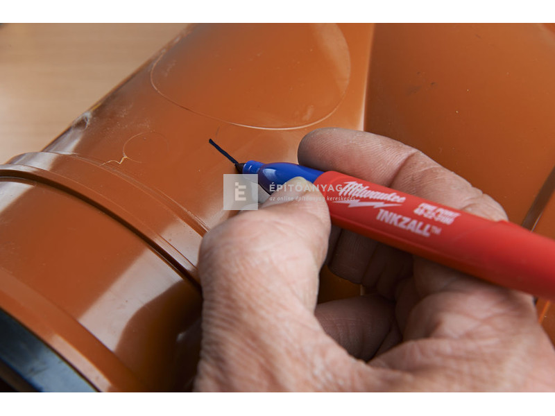 Milwaukee Inkzall jelölő filc vékony tartós hegyű (4 darabos kiszerelés, kék, piros, zöld és feke