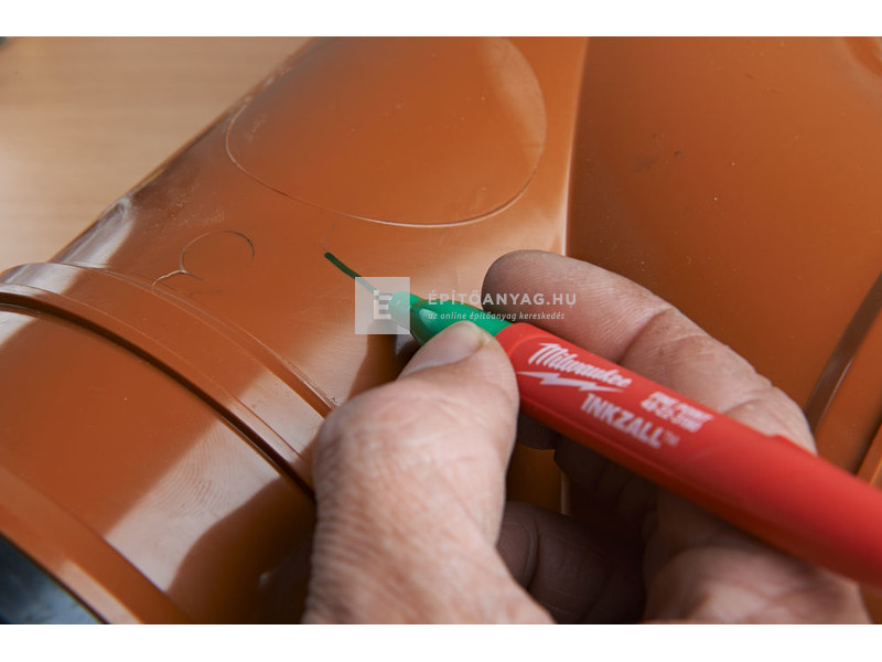 Milwaukee Inkzall jelölő filc vékony tartós hegyű (4 darabos kiszerelés, kék, piros, zöld és feke