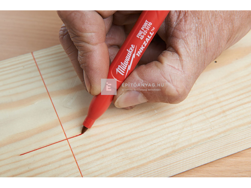 Milwaukee Inkzall jelölő filc vékony tartós hegyű (4 darabos kiszerelés, kék, piros, zöld és feke