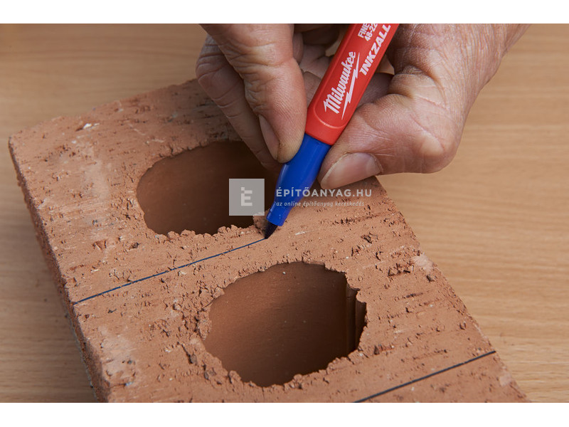 Milwaukee Inkzall jelölő filc vékony tartós hegyű (4 darabos kiszerelés, kék, piros, zöld és feke