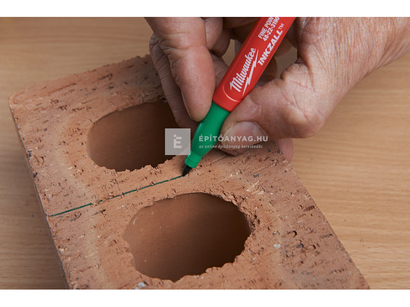 Milwaukee Inkzall jelölő filc vékony tartós hegyű (4 darabos kiszerelés, kék, piros, zöld és feke