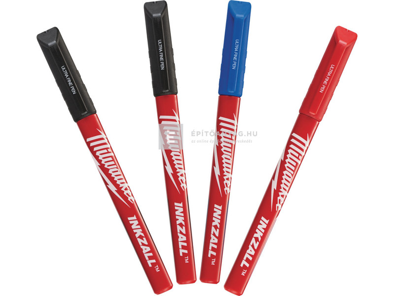 Milwaukee Inkzall filctoll 0,6 mm hegyű színes (4 darabos kiszerelés)