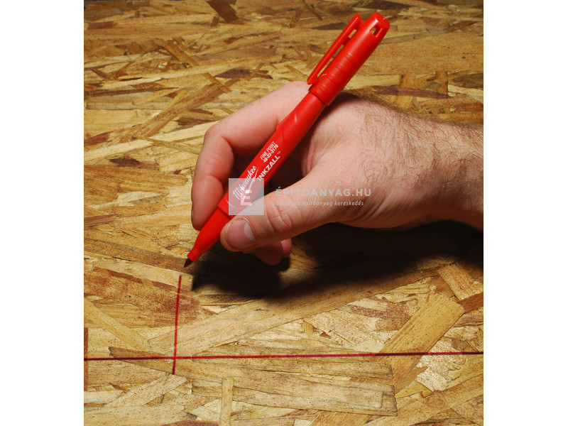 Milwaukee Inkzall jelölő filc vékony tartós hegyű piros