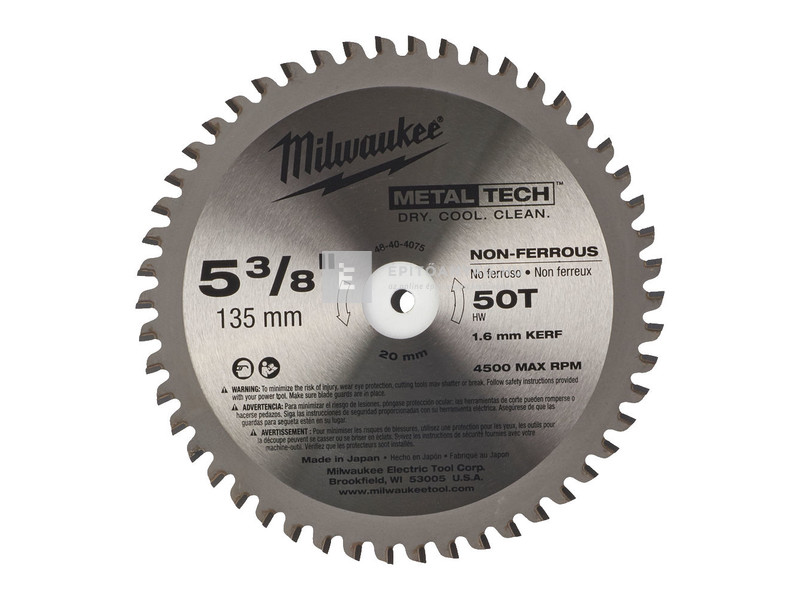 Milwaukee körfűrészlap (fémhez) 135/20/50