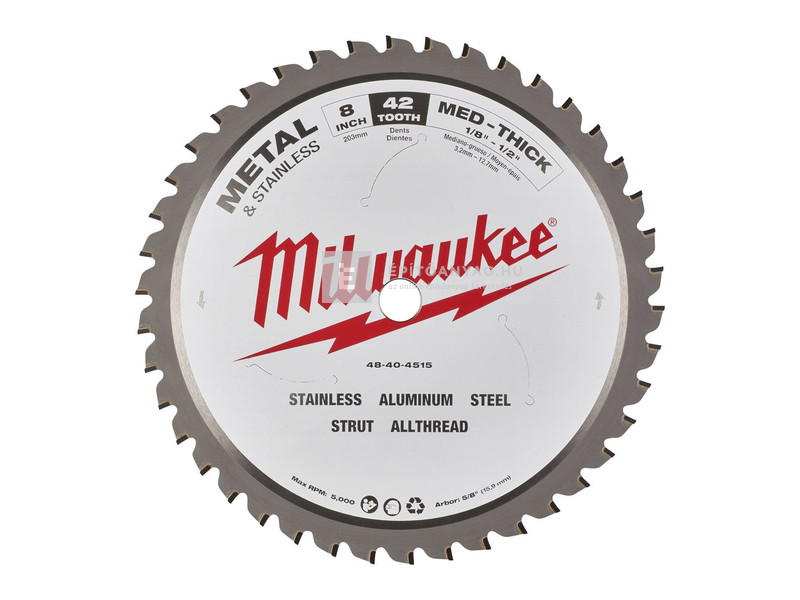 Milwaukee körfűrészlap (fémhez) 203/15,87/42