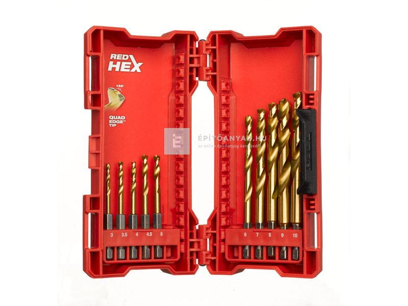 Milwaukee fémfúró shockwave HSS-G TiN 10db - készlet (3-10mm)