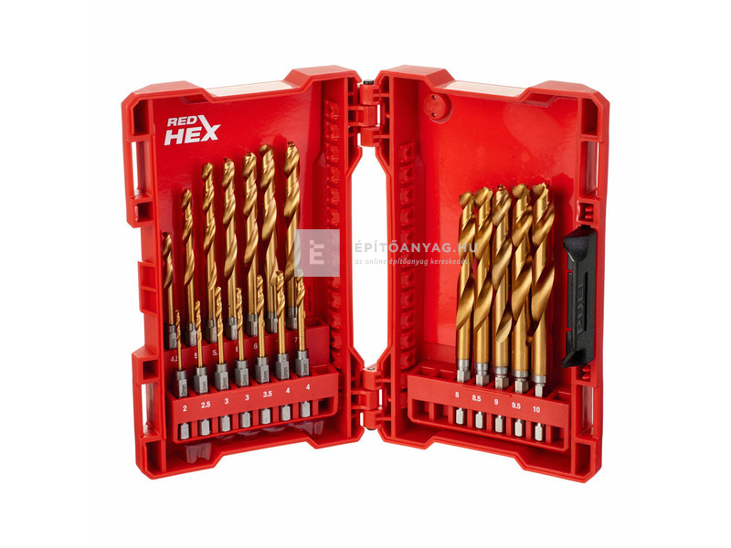 Milwaukee fémfúró shockwave HSS-G TiN 19db - készlet (2-10mm)