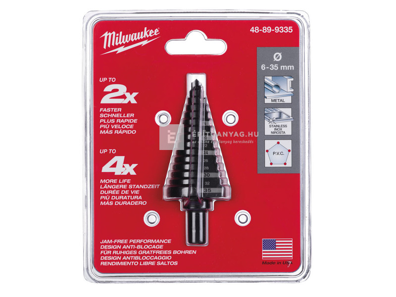 Milwaukee lépcsős fúró 6-35 mm
