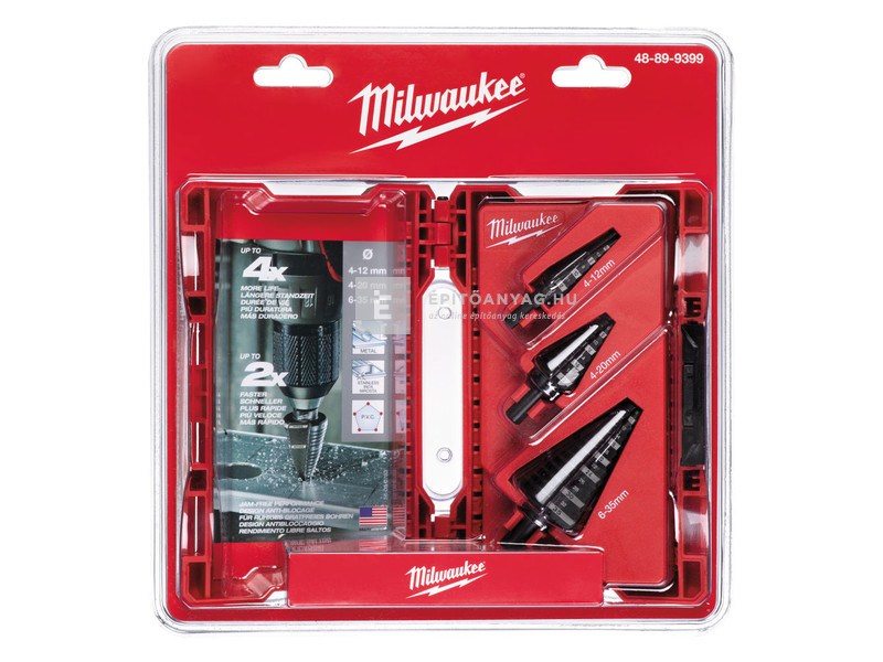 Milwaukee lépcsős fúró 3 db-os készlet