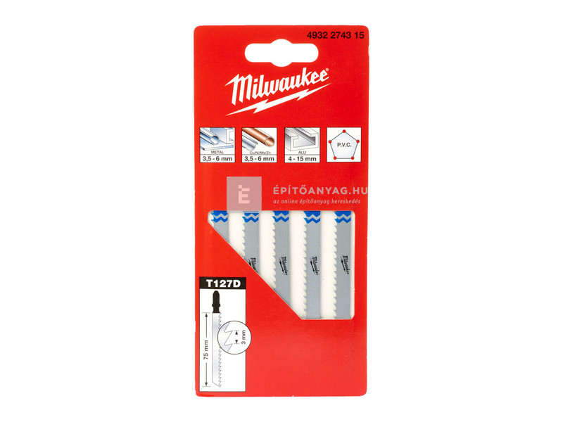 Milwaukee szúrófűrészlap 75/3 mm 5 db