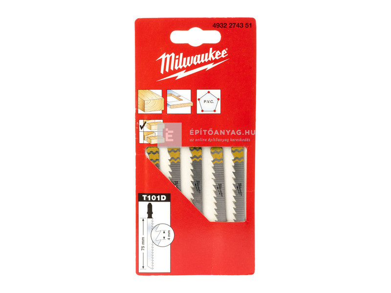 Milwaukee szúrófűrészlap 75/4 mm 5 db