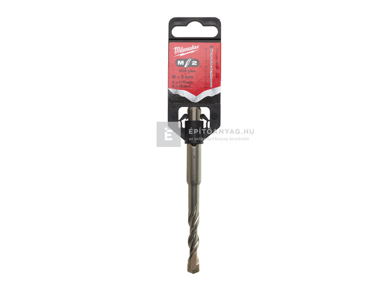 Milwaukee M2 SDS-Plus 2 élű fúrószár 8 x 50/110 mm