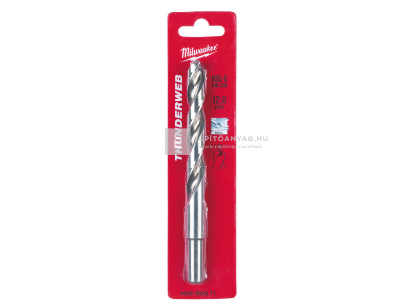 Milwaukee Thunderweb– HSS-G fémfúró DIN 338 – 12,0 mm