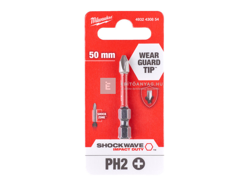 Milwaukee Shockwave bit PH2 50mm