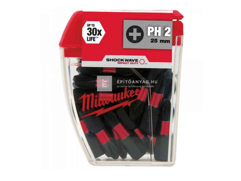 Milwaukee Shockwave bit CD PZ2 25 mm, 25 db
