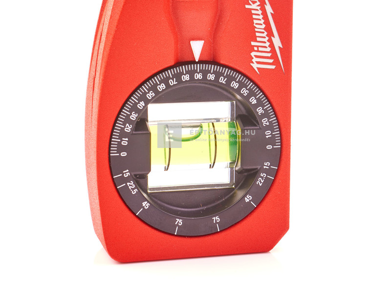 Milwaukee zseb vízmérték szögmérővel, mágneses, 8 cm