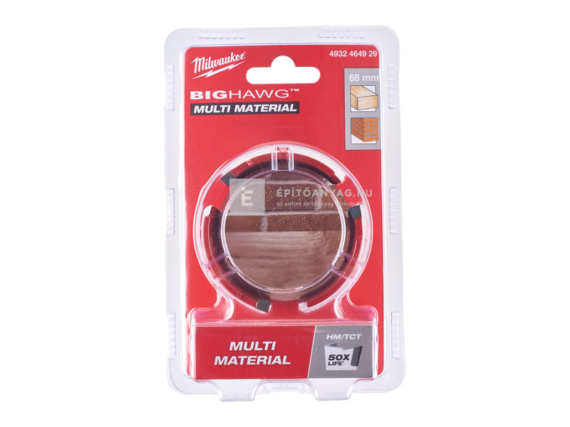 Milwaukee Big Hawg többféle anyaghoz 68 mm