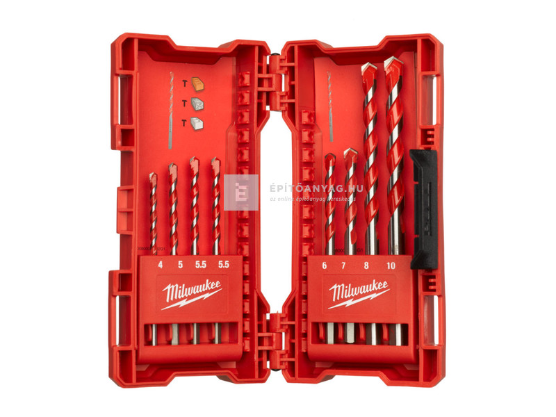 Milwaukee betonfúrószár 3 oldalas befogással 2. Klt. (8 részes)