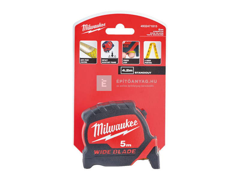 Milwaukee Prémium széles mérőszalag 5 m / 33 mm