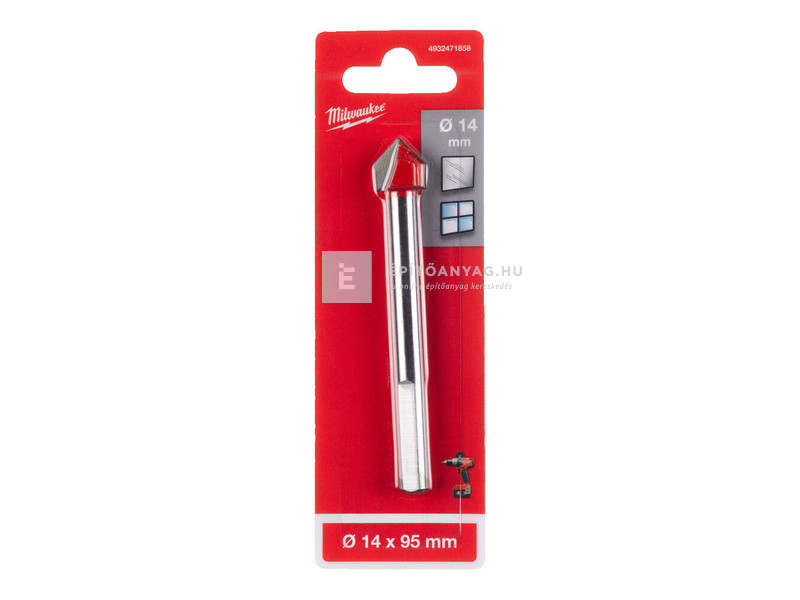 Milwaukee fúró üvegekhez és csempelapokhoz 14 x 95 mm