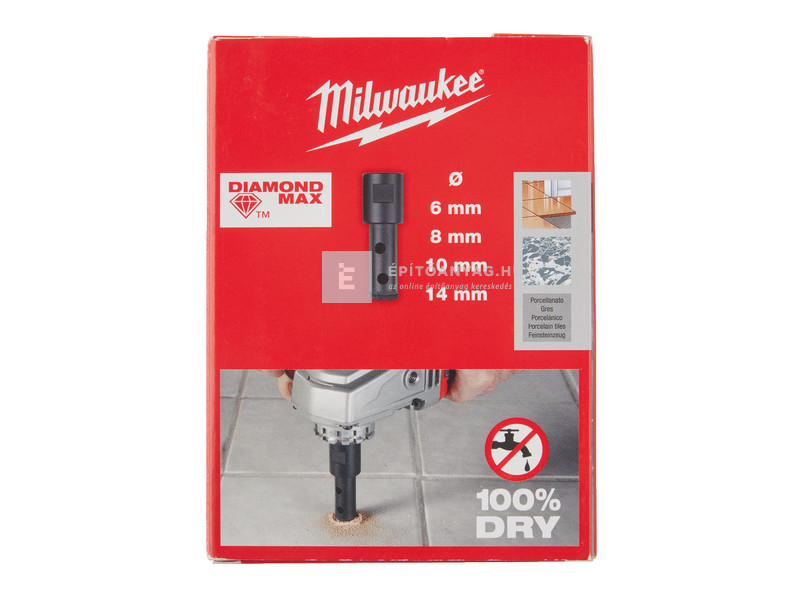 Milwaukee M14 száraz gyémántfúró (O 6, 8, 10, 14 mm) készlet