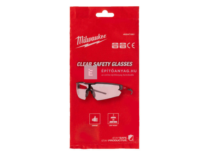 Milwaukee védőszemüveg víztiszta