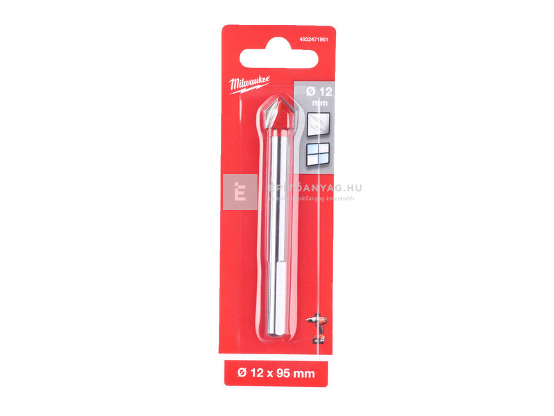 Milwaukee fúró üvegekhez és csempelapokhoz 12 x 95 mm