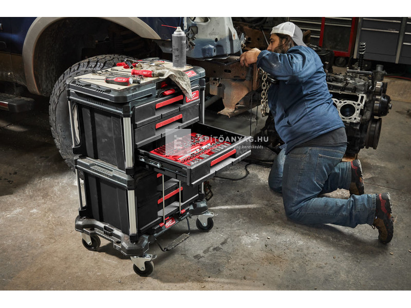 Milwaukee Packout tároló láda 3 fiókos