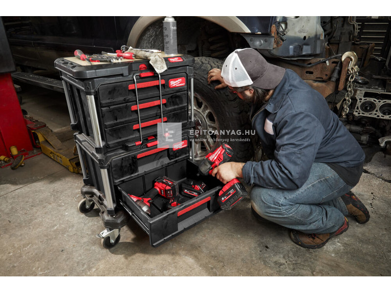 Milwaukee Packout tároló láda 3 fiókos