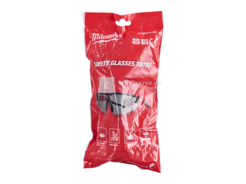 Milwaukee védőszemüveg sötétített, párásodásmentes