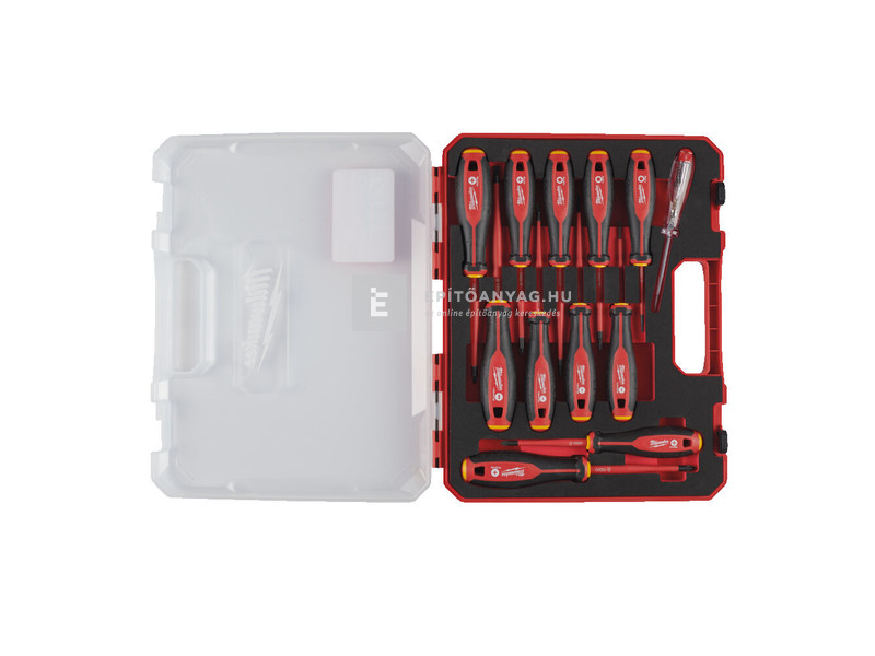 Milwaukee VDE csavarhúzó 3 oldalú markolattal 12 darabos készlet