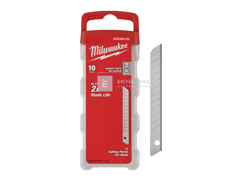 Milwaukee törhető penge 9 mm 10 db/cs