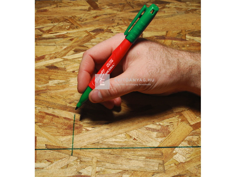 Milwaukee Inkzall jelölő filc vékony tartós hegyű zöld