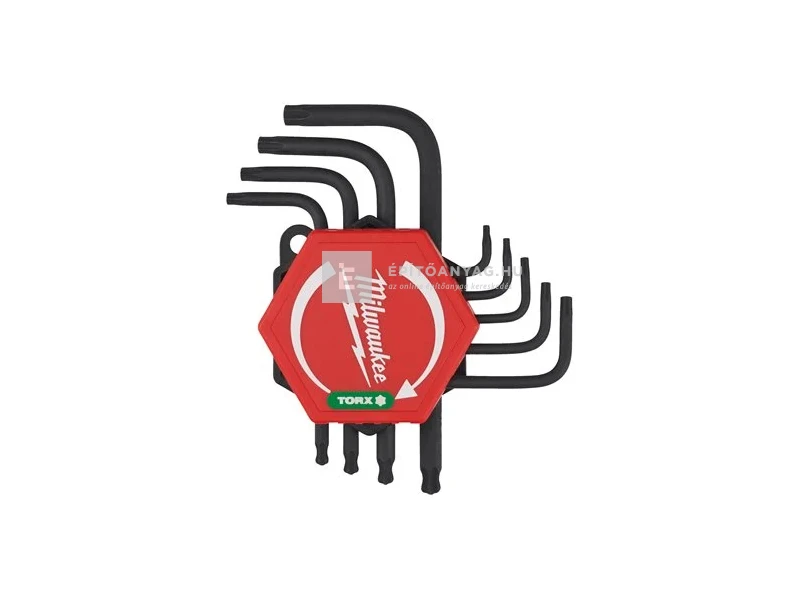 Milwaukee Torx L-alakú kompakt kulcs készlet T10-T50, 9 részes