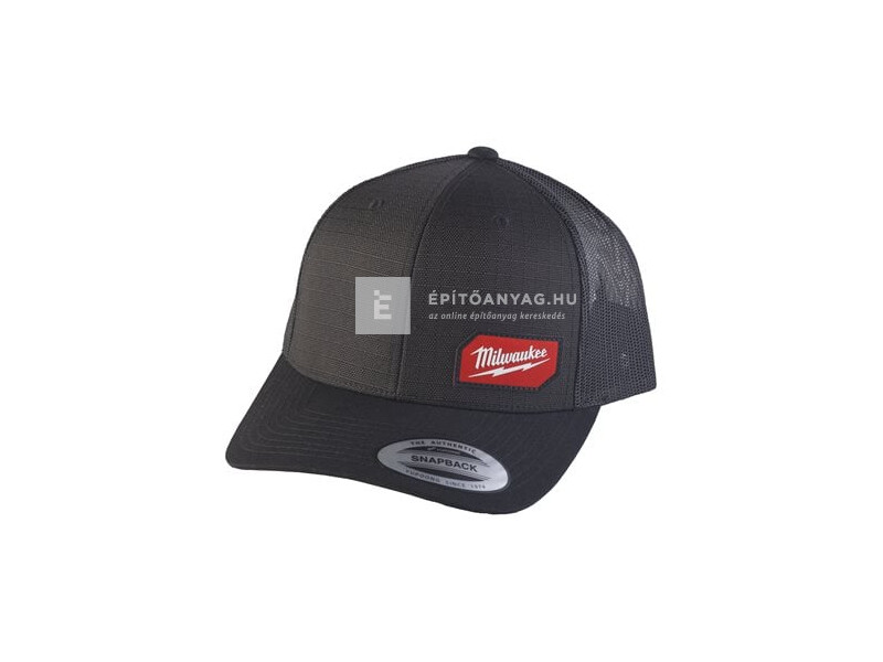 Milwaukee Snapback trucker sapka, fekete