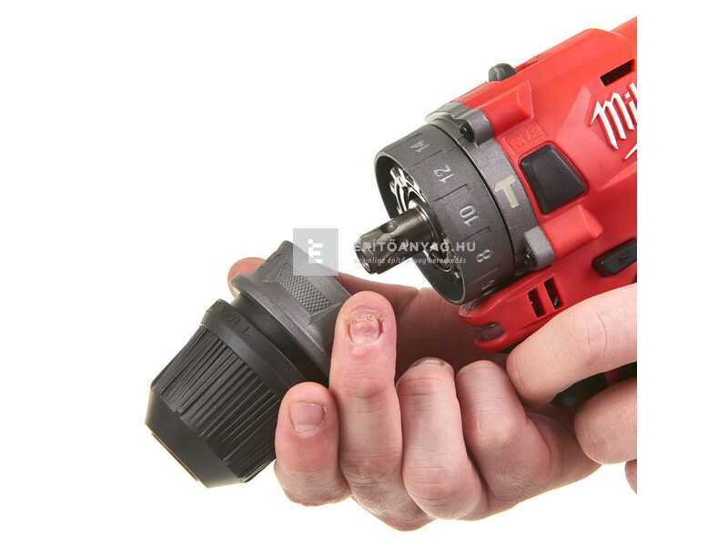 Milwaukee M12FPDXKIT-202X M12 FUEL™ szuperkompakt, levehető tokmányú ütvefúró-csavarozó