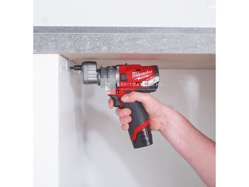 Milwaukee M12FPDXKIT-202X M12 FUEL™ szuperkompakt, levehető tokmányú ütvefúró-csavarozó