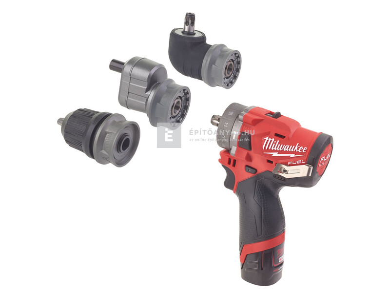 Milwaukee M12FPDXKIT-202X M12 FUEL™ szuperkompakt, levehető tokmányú ütvefúró-csavarozó