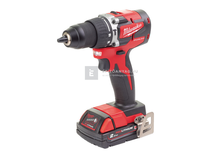 Milwaukee M18CBLPD-202C kompakt ütvefúró-csavarozó