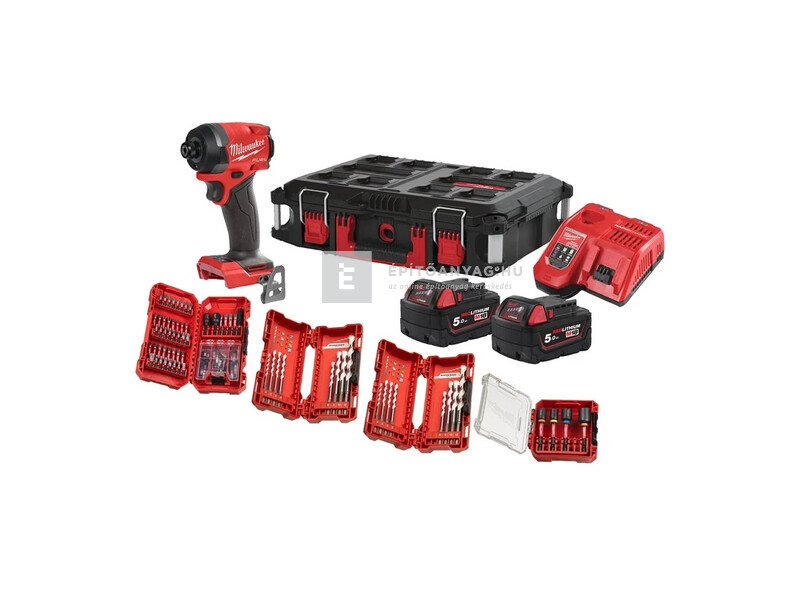 Milwaukee M18FID3100P-502P erőcsomag (M18FID3V 2 akkuval, töltővel, tartozékokkal, packouttal)