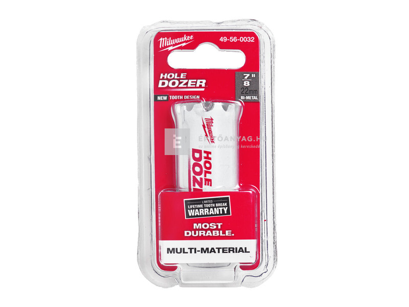 Milwaukee Hole Dozer bimetál kobalt lyukfűrész 22 mm