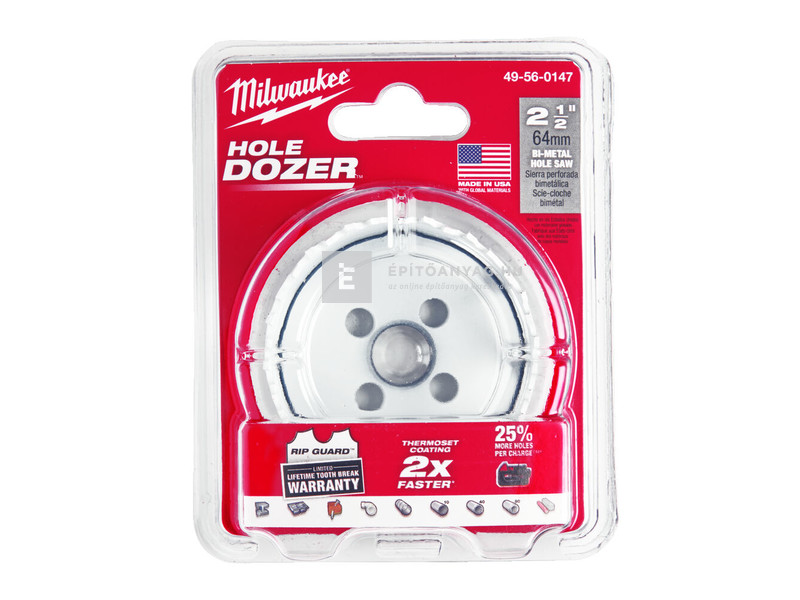 Milwaukee Hole Dozer bimetál kobalt lyukfűrész 64 mm