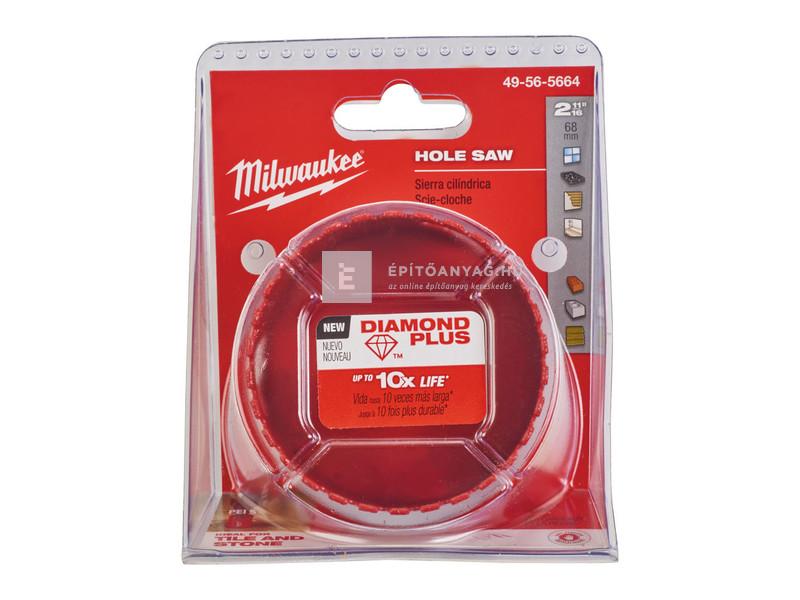Milwaukee Diamond Plus vizes / száraz lyukfűrész 68mm